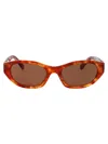 Miu Miu Havana Chiaro Acetate Sunglasses In Havana Chiaro