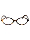 Miu Miu Havana Miele Acetate Glasses In Multi