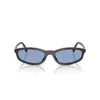 Miu Miu 0mu A06s 22c60o Marrone Moka Sunglasses In Marrone/azzurro