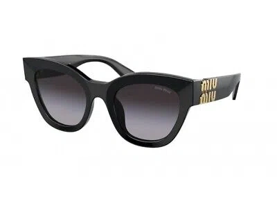 Pre-owned Miu Miu Sunglasses Mu 01ys 1ab5d1 Black Grey Woman
