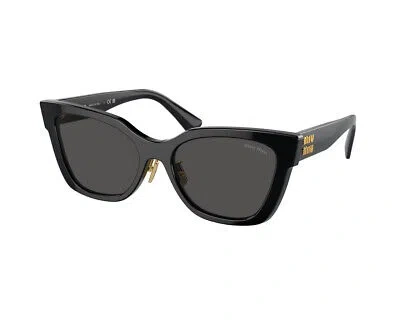 Pre-owned Miu Miu Sunglasses Mu 02zs 1ab5s0 Black Grey Woman In Gray