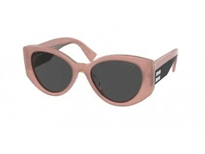 Pre-owned Miu Miu Sunglasses Mu 03ws 06x5s0 Pink Dark Grey Woman