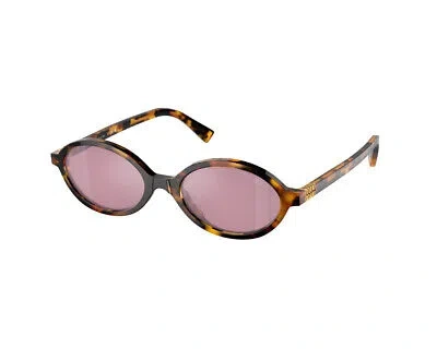 Pre-owned Miu Miu Sunglasses Mu 04zs Vau50d Havana Violet Woman