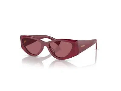 Pre-owned Miu Miu Sunglasses Mu 06ys 16h08s Bordeaux Woman In Red