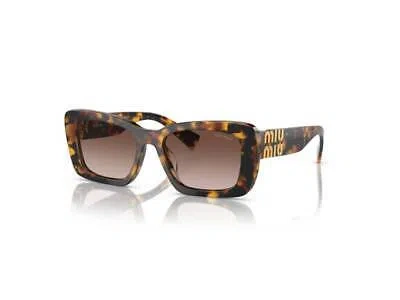 Pre-owned Miu Miu Sunglasses Mu 07ys Vau6s1 Honey Havana Brown Woman