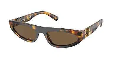 Pre-owned Miu Miu Sunglasses Mu 07zs Vau06b Havana Brown Woman