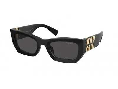 Pre-owned Miu Miu Sunglasses Mu 09ws 1bo5s0 Black Grey Woman