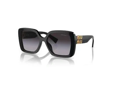 Pre-owned Miu Miu Sunglasses Mu 10ys 1ab5d1 Black Grey Woman