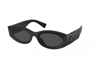 Pre-owned Miu Miu Sunglasses Mu 11ws 1bo5s0 Matte Black Grey Woman