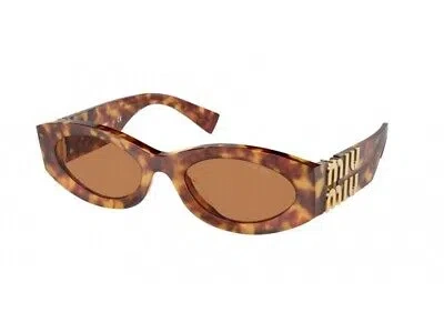 Pre-owned Miu Miu Sunglasses Mu 11ws 4bw2z1 Havana Brown Woman