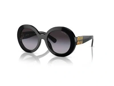 Pre-owned Miu Miu Sunglasses Mu 11ys 1ab5d1 Black Grey Woman