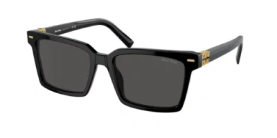 Pre-owned Miu Miu Sunglasses Mu 13zs 16k5s0 Black Grey Woman
