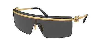 Pre-owned Miu Miu Sunglasses Mu 50zs 5ak5s0 Gold Grey Woman In Gray