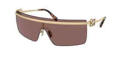 Pre-owned Miu Miu Sunglasses Mu 50zs Zvn70d Gold Brown Woman