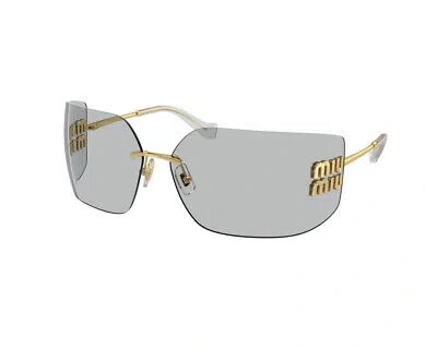 Pre-owned Miu Miu Sunglasses Mu 54ys 5ak30b Gold Grey Woman