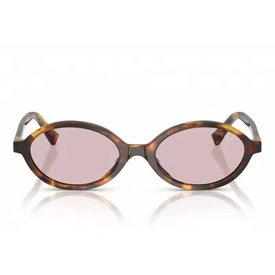 Miu Miu Sunglasses Mu04 Zs 14 L4 I0 Brown/light Pink Women