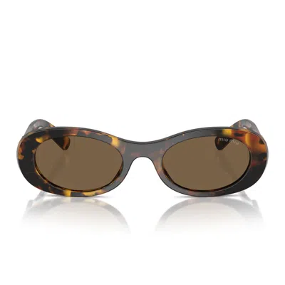 Miu Miu Sunglasses Mu06 Zs Vau06 B Brown/dark Brown Women