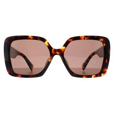 Pre-owned Miu Miu Sunglasses Mu10ys Vau06b Honey Havana Dark Brown