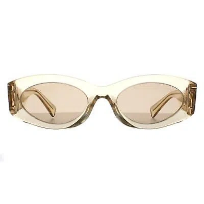 Pre-owned Miu Miu Sunglasses Mu11ws 11t40f Sand Transparent Dark Brown In Clear