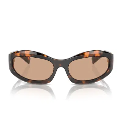 Miu Miu Sunglasses Mu14 Zs 14 L90 H Honey Brown/dark Brown Women