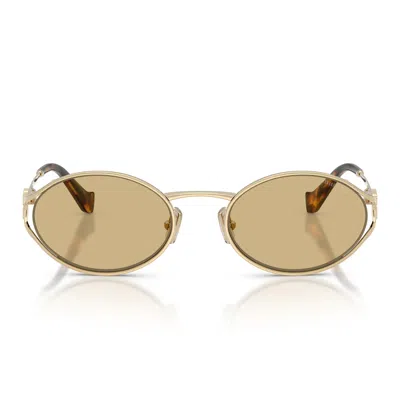 Miu Miu Sunglasses Mu52 Y Zvn10 R Gold/yellow Women