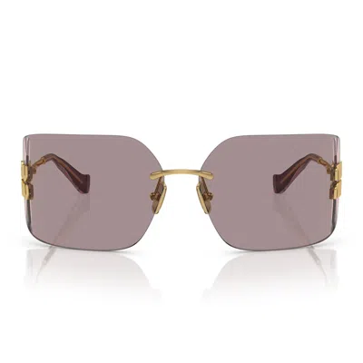 Miu Miu Sunglasses Mu54 Ys 5 Ak06 I Gold/brown Women In Yellow