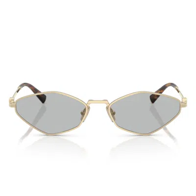 Miu Miu Sunglasses Mu56 Zs Zvn50 K Gold/light Grey Women In Purple