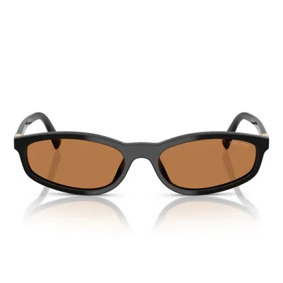 Miu Miu Sunglasses Mua06 S 16 K10 I Black/brown Women In Red