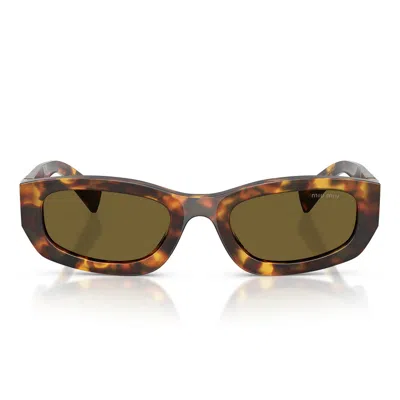 Miu Miu Sunglasses Mub04 S 14 L09 Z Honey Brown/dark Brown Women