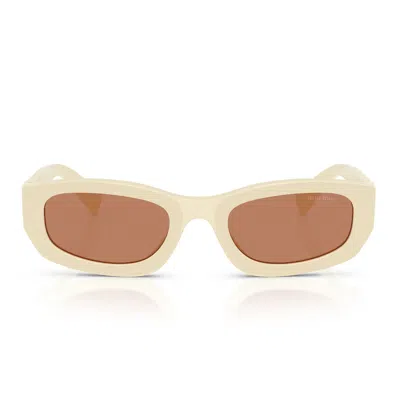 Miu Miu Sunglasses Mub04 S 21 D90 Q Milk White/brown Women