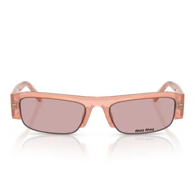 Miu Miu Sunglasses Mub07 S 20 I60 V Opaline Pink/pink Women In Blue