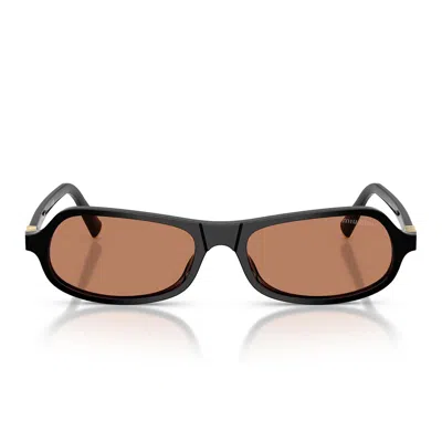 Miu Miu Sunglasses Mub10 Su 16 K90 Q Black/brown Women