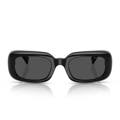 Miu Miu Sunglasses Mub13 S 16 K08 Z Black/dark Gray Women In Red