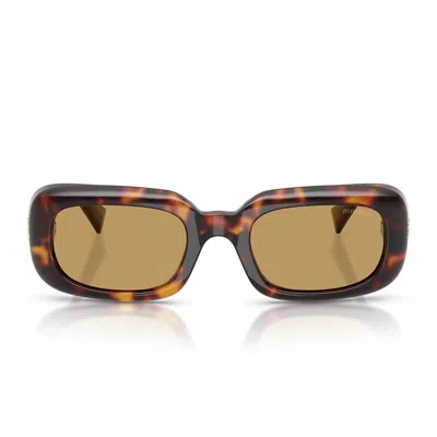Miu Miu Sunglasses Mub13 S 27 L10 Y Brown/brown Women