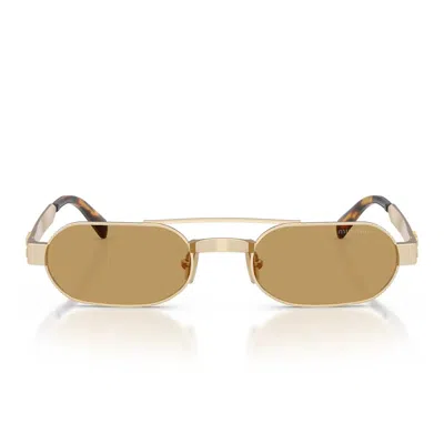 Miu Miu Sunglasses Mub52 S 22 M10 Y Antique Gold/brown Women In Purple