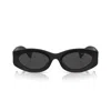 Miu Miu 0mu 11ws Miu Glimpse 1ab5s0 Nero Sunglasses In Nero/grigio