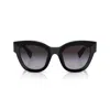 Miu Miu Cat-eye Gradient-lens Sunglasses In Nero/grigio