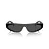Miu Miu Womens  Mu 07zs Irregular-frame Acetate Sunglasses In Nero/grigio