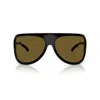 Miu Miu Runway Oversized Aviator Sunglasses In Nero/marrone