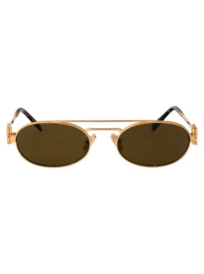 Miu Miu 0mu 54zs Sunglasses In Oro Ottone