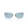 Miu Miu Sunglasses In Oro/azzurro