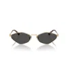 Miu Miu Mu 56zs Gld Shn Gry In Oro/grigio