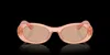 Miu Miu Womens Pink Mu 06zs Oval-frame Acetate Sunglasses In Pink
