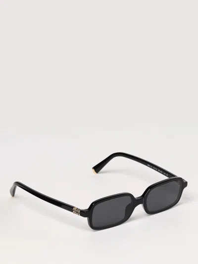 Miu Miu 51mm Rectangular Sunglasses In Black