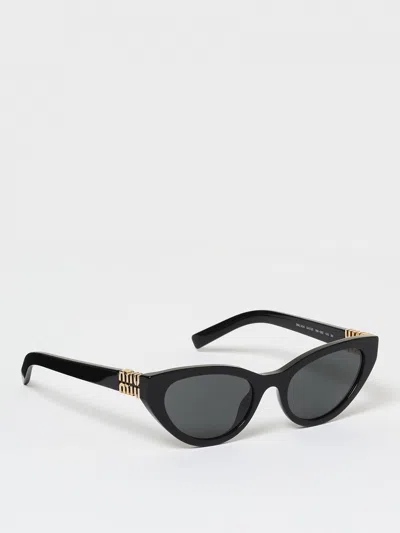 Miu Miu Eyewear Smu06z1ab5s0 Oval Sunglasses In Black