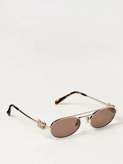 Miu Miu Sunglasses Woman Gold