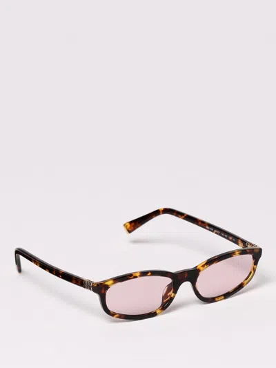 Miu Miu Sunglasses Woman  In Brown
