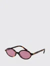 Miu Miu Dark Pink Mirror Silver Oval Ladies Sunglasses Mu 04zsf Vau50d 50 In Brown
