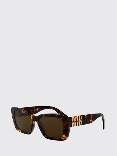 Miu Miu Sunglasses Woman  In Brown