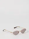 Miu Miu 0mu 56zs Miu Regard 5ak20i Gold Sunglasses In Gray